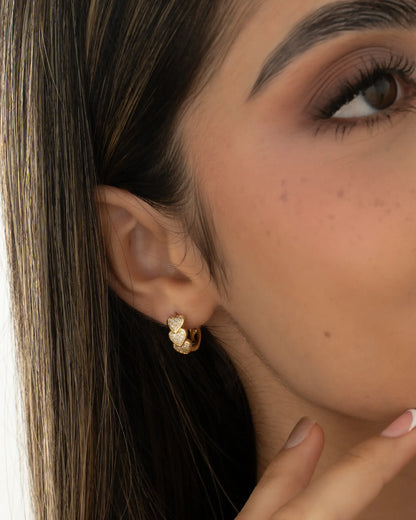 Arete Candonga Heart Circones 15 mm