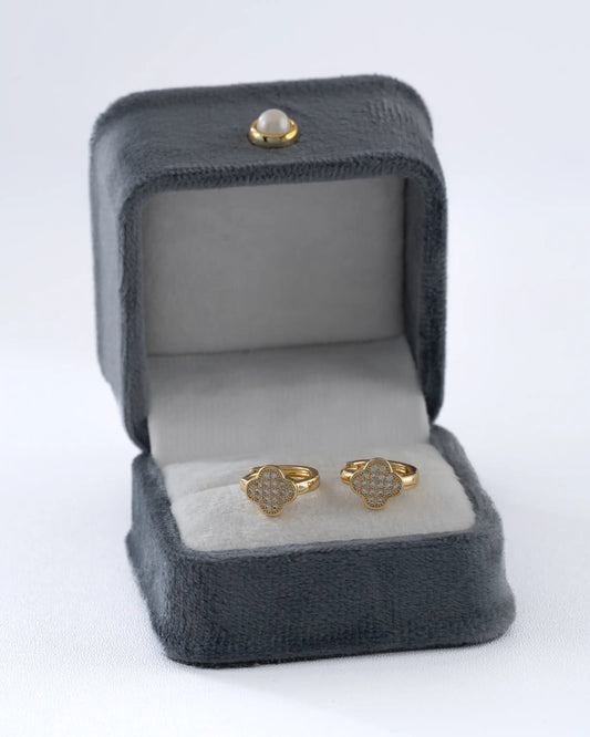 Arete Candonga Clover Luxe 12 mm