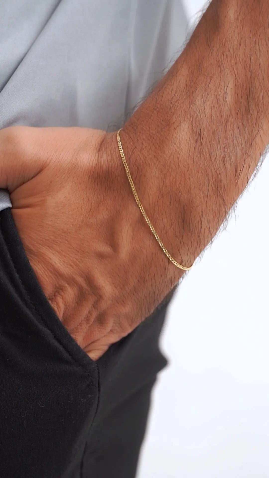 Pulsera Cubanita IT 1,5 mm 19.5 Cms