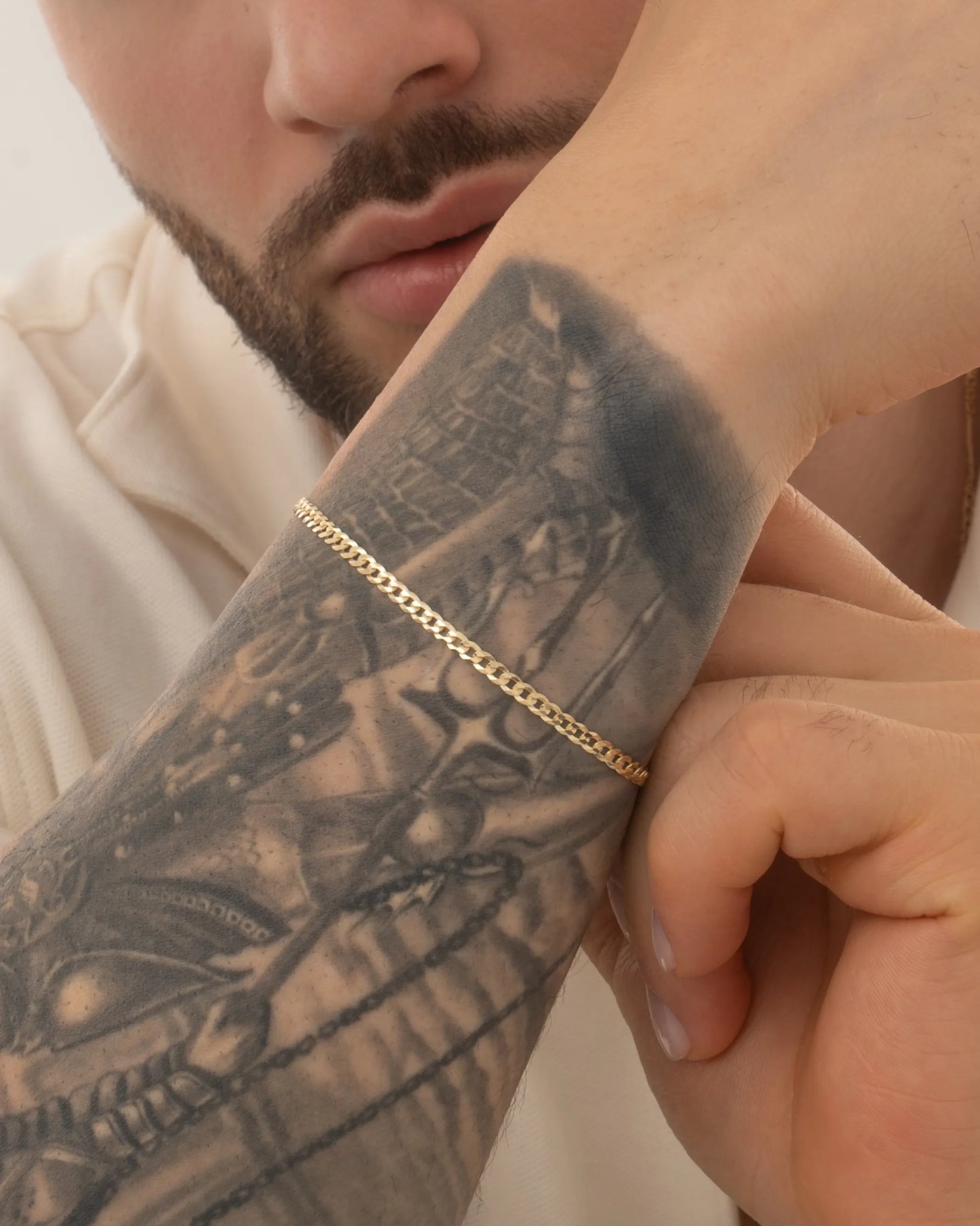 Pulsera Cubana IT 3 mm 19.5 Cms