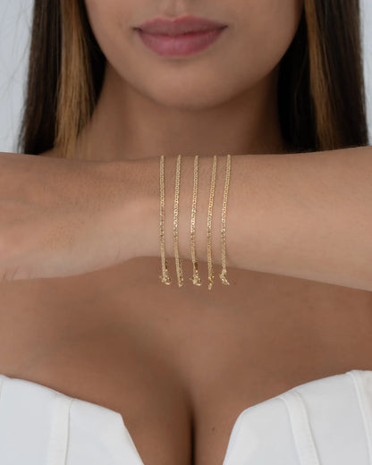 Pulsera Escalerita Con Destellos IT 1.7 mm 16.5 Cms