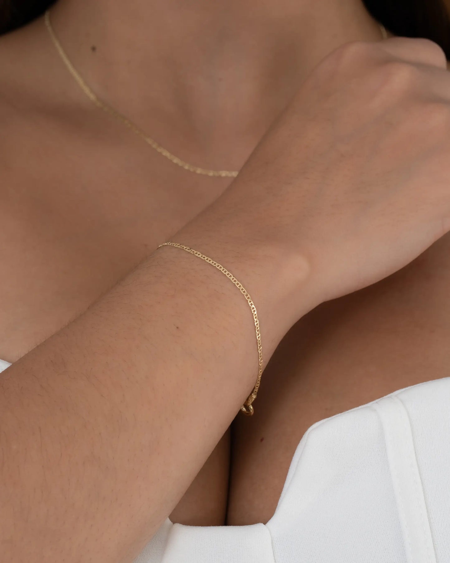 Pulsera Escalerita Con Destellos IT 1.7 mm 16.5 Cms