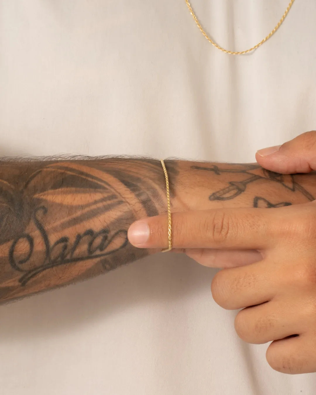 Pulsera Tube Gold IT 19.5 Cms
