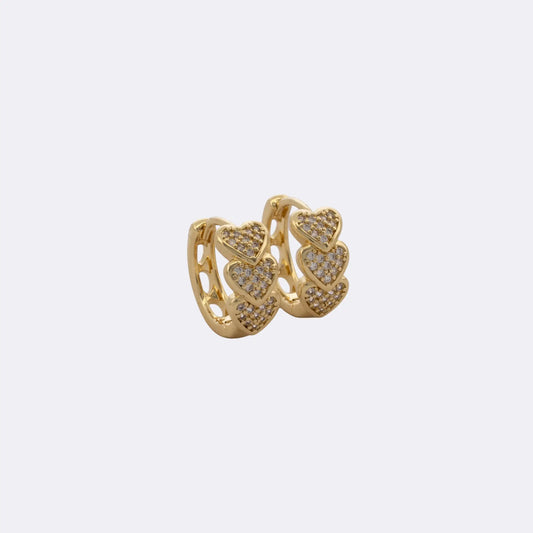 Arete Candonga Heart Circones 15 mm