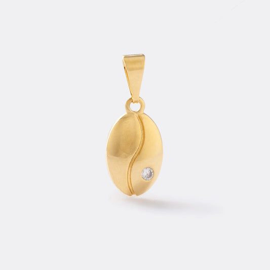 Dije Grano de Cafe Cristal