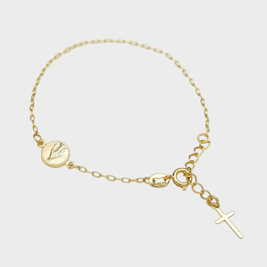 Pulsera Virgen Milagrosa 16.5 Cms Extensor