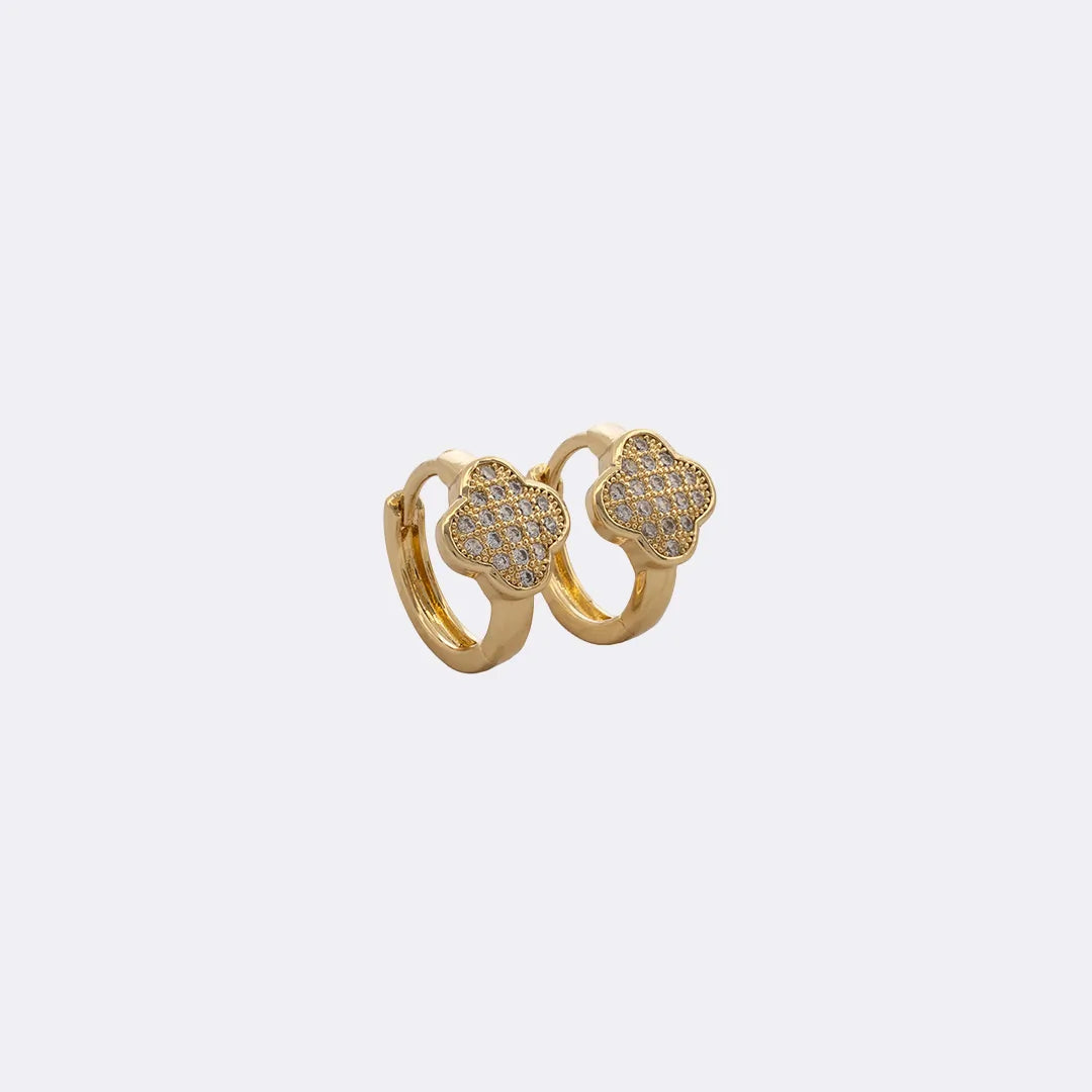 Arete Candonga Clover Luxe 12 mm