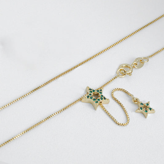 Gargantilla Estrella Verde 45 cm