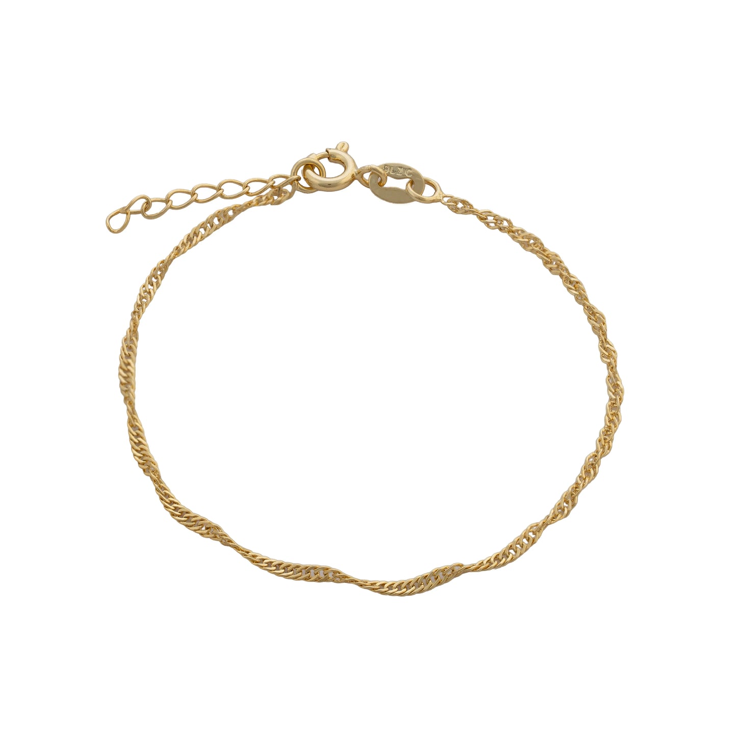 Pulsera Singapur 16 Cms 1.5 mm + Ext