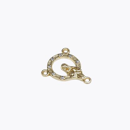 Cadena Crucero con Circonias 1.8 Cms Cristal