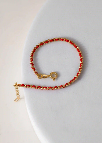 Pulsera Hilo Laminado 15 Cms + Extensor