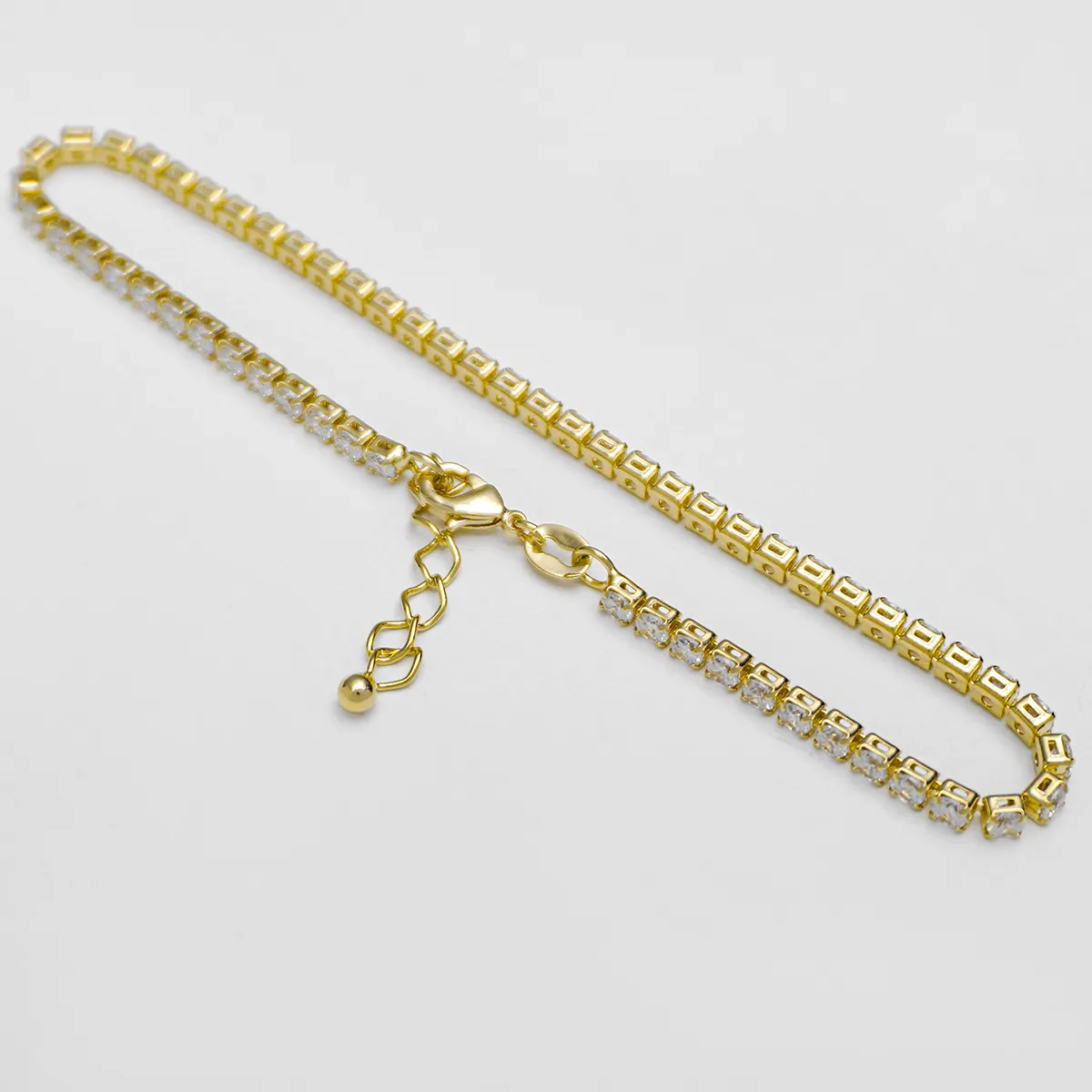 Tobilerra Circonias Cristal Unisex 22 Cms + Extensor